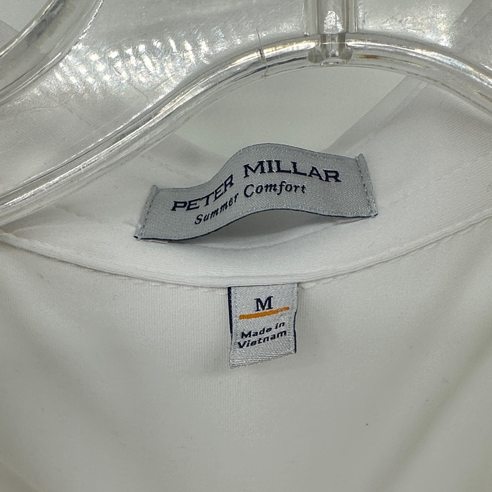 Peter Millar Summer Comfort Classic White Polo Shirt Men’s sz Large BNWT - Picture 2 of 6